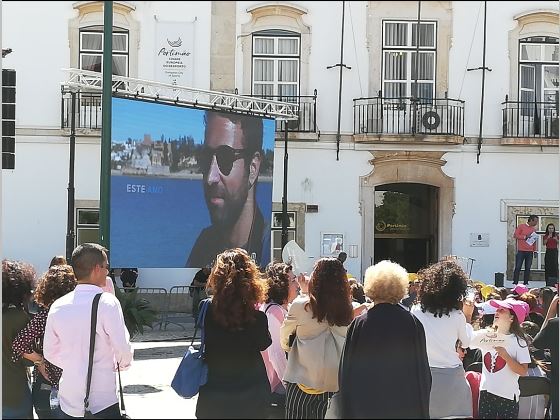P3.91 Οθόνη LED ενοικίασης εξωτερικού χώρου στην Πορτογαλία
