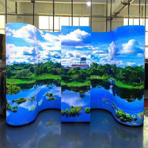 LSS Series Soft & Flexibile LED Module Tiles For LED Cylider και Creative Curve LED Display